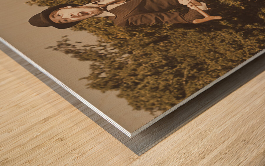 Vintage Happy Dance Wood print