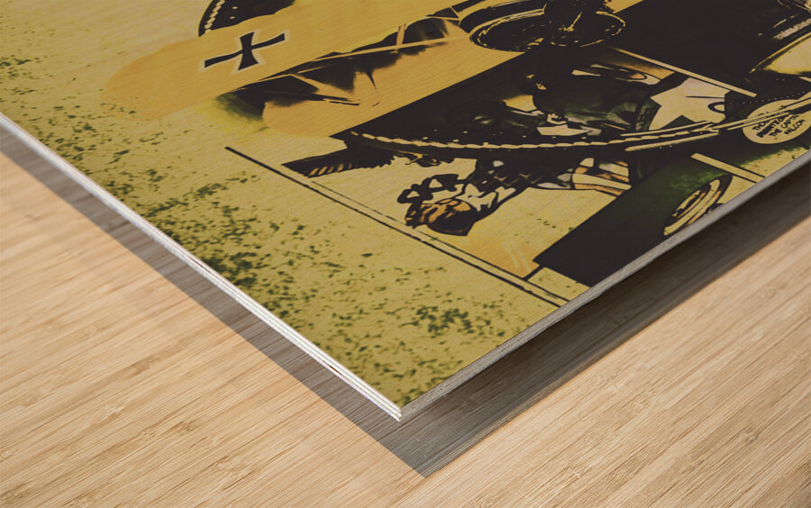 Tin sign toys Wood print