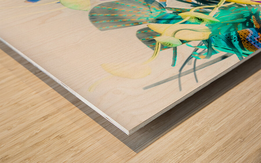 Under waters deep Wood print