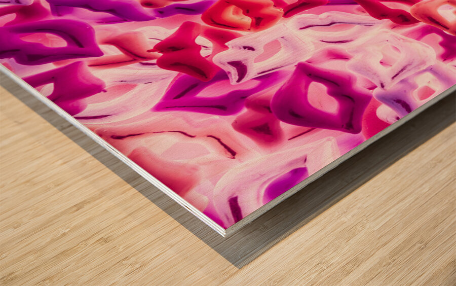 Hot pink desire Wood print
