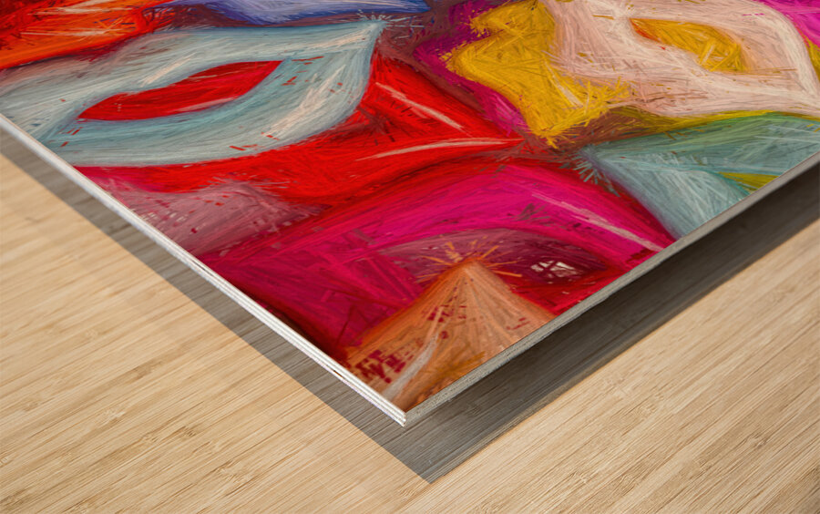 Lip gloss Wood print