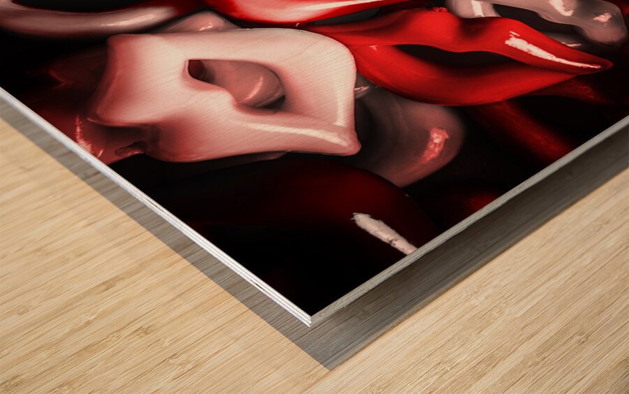 Red hot Wood print
