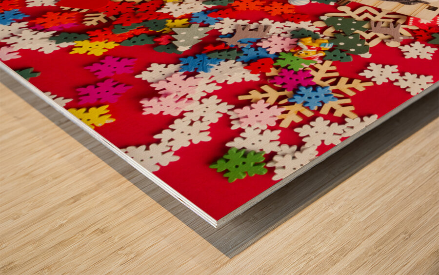 Festive cheer Wood print