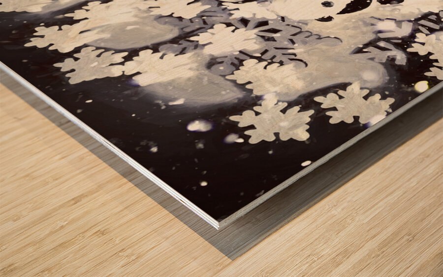 Frosty fun Wood print