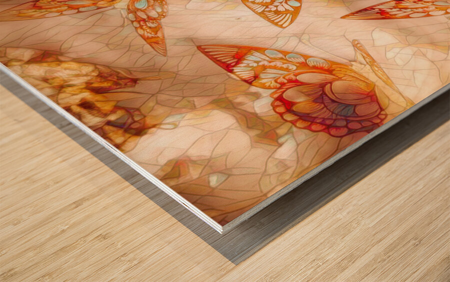 Free form and flight Wood print