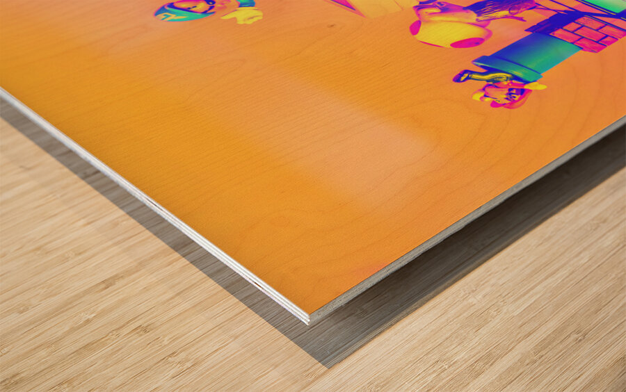 Played in retro Wood print