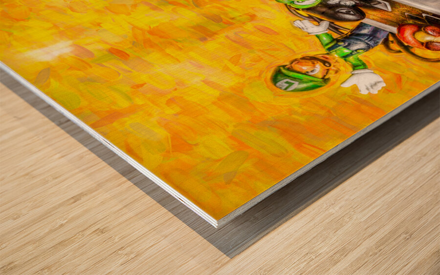 One for the games room Wood print