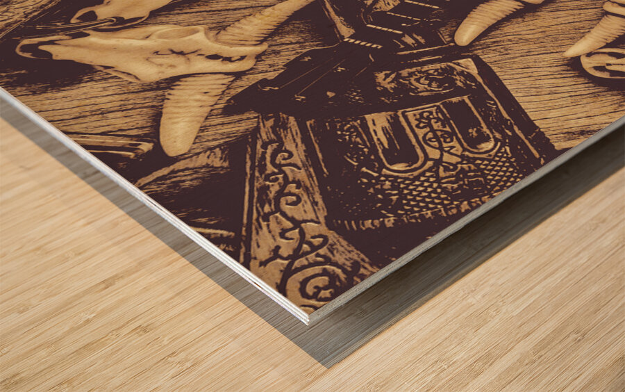 Story of the American West Wood print