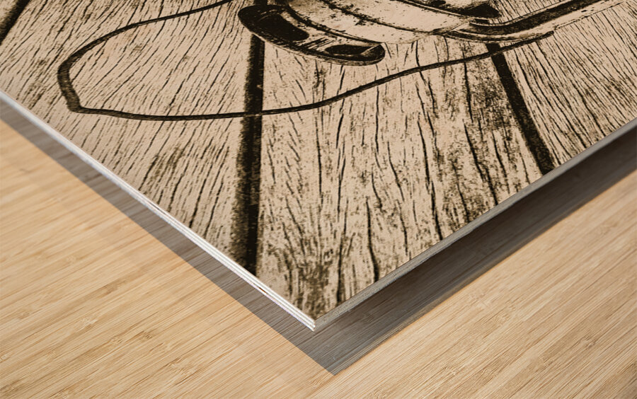 Sounds of country Wood print