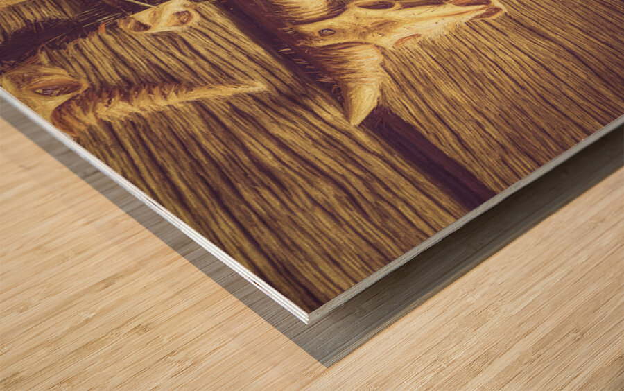 Weathered in western Wood print