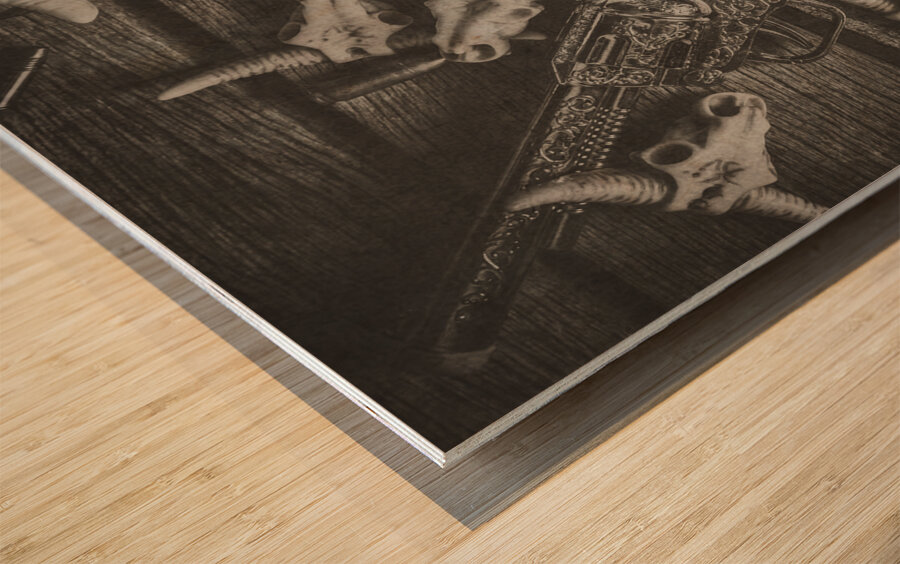 Antique Western  Wood print