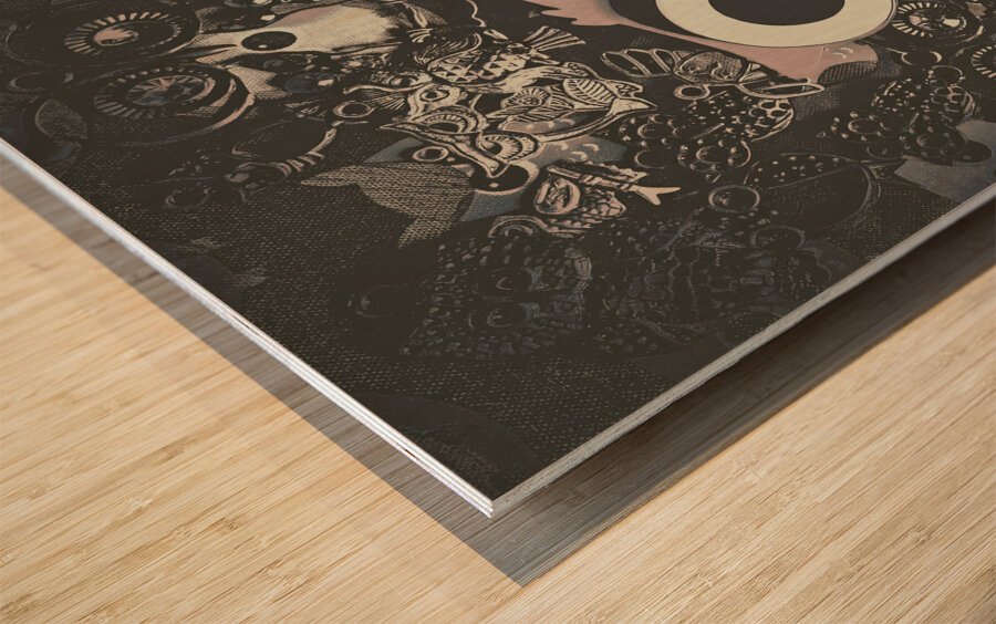 Industriowl Wood print