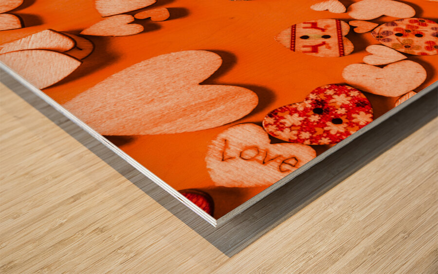 Heart consortium  Wood print