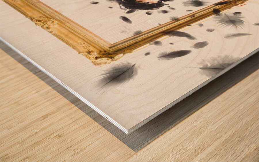 Framing a paradigm Wood print