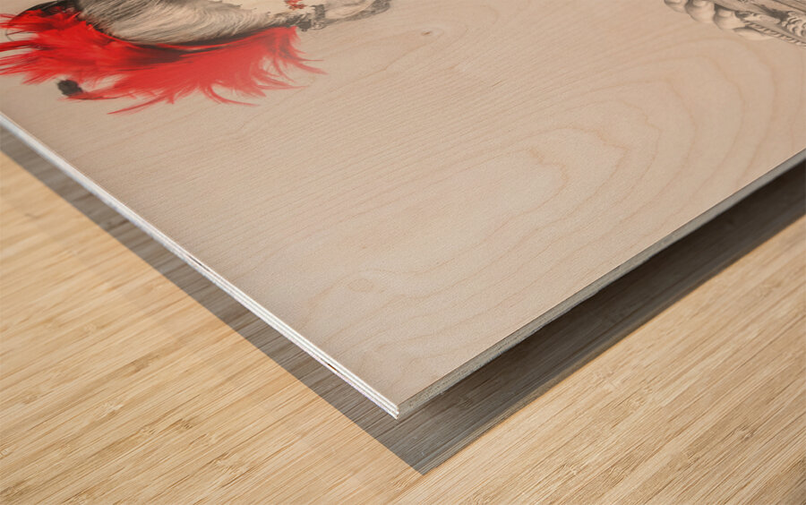 Theatrical elegance Wood print