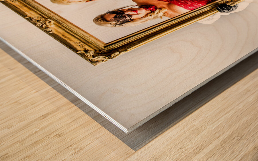 Framing in full colour Wood print