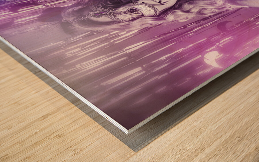 Carnival gleam Wood print