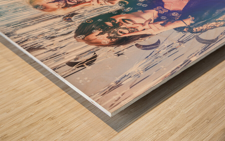 In a bubble dream Wood print