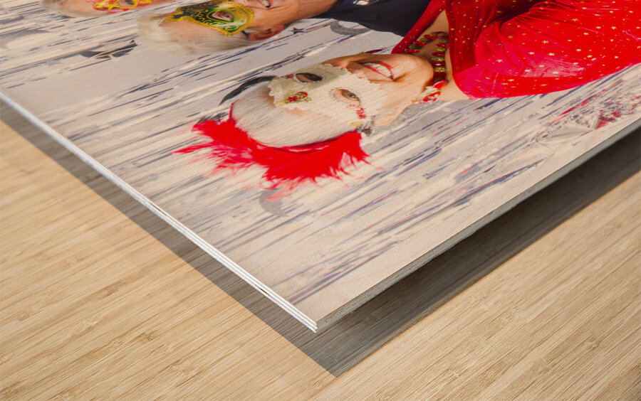 Disco ball delight Wood print