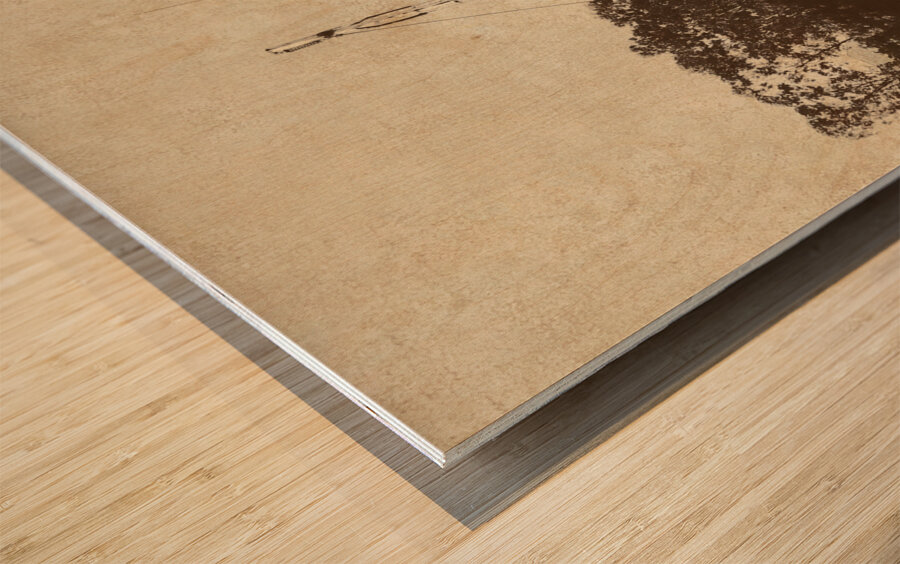 Old quay  Wood print