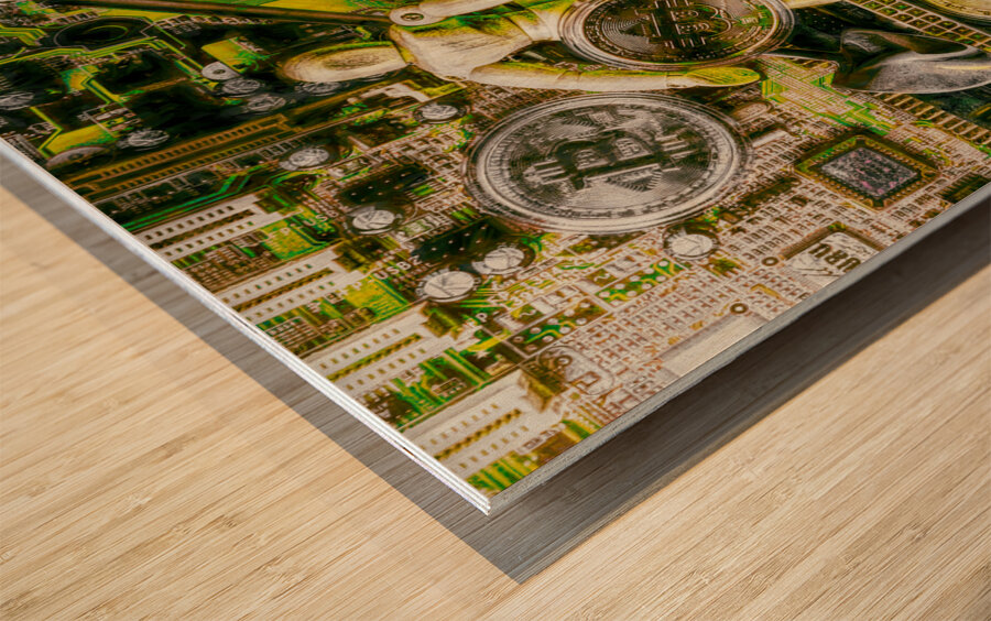 Token luck Wood print