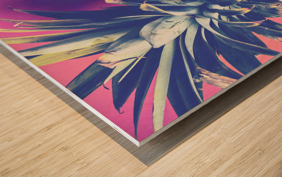 Somewhere beyond the pines Wood print