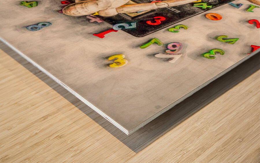 Adding zeros Wood print