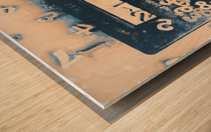 Calc elation Wood print