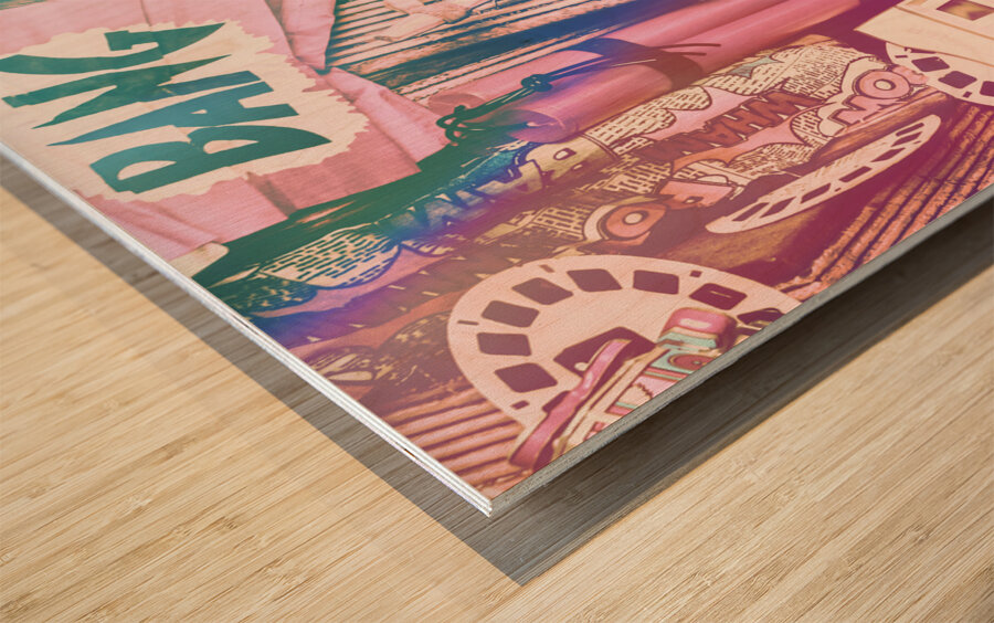 Flared In Nostalgia Wood print