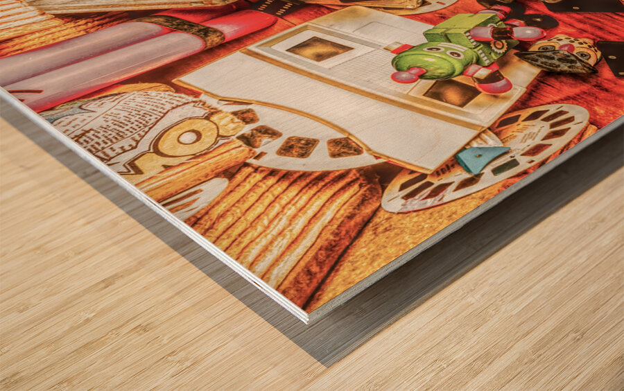 Wind-Up Play Wood print