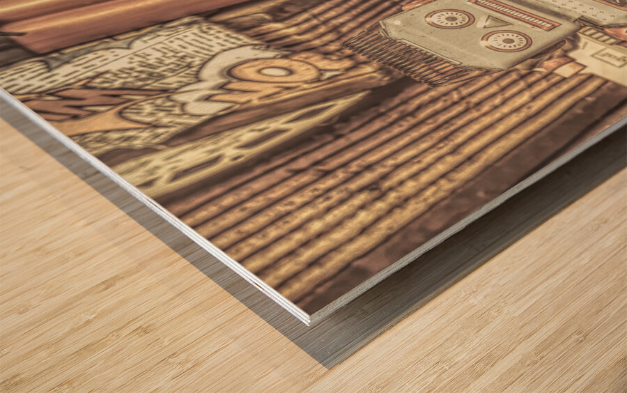 Nostalgic memorabilia Wood print