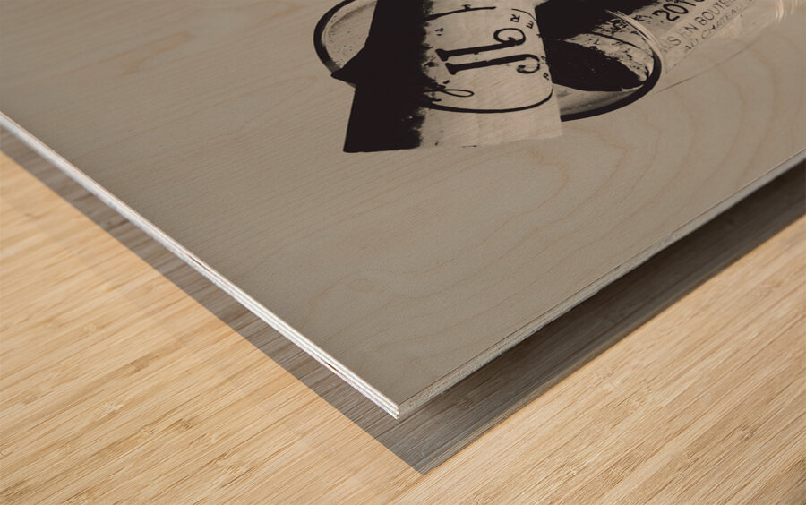 Opening event Wood print