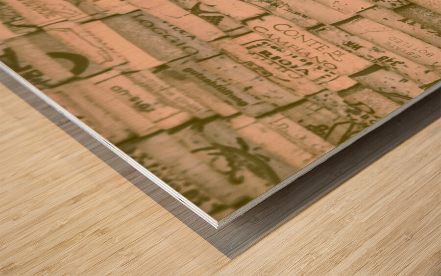 Lost in wine Wood print