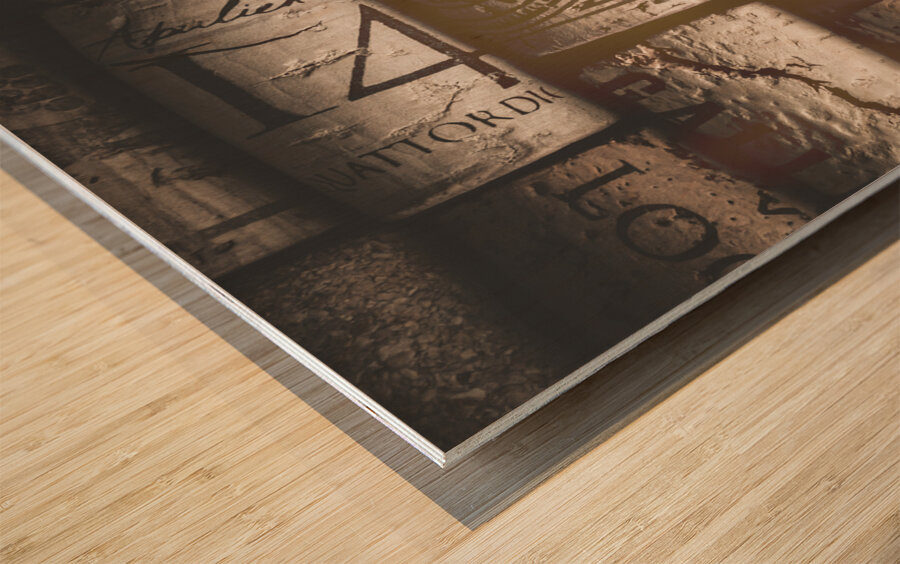 Histories and ages Wood print