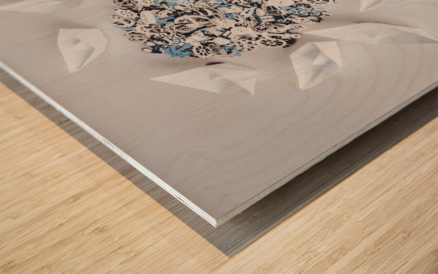 Love island Wood print