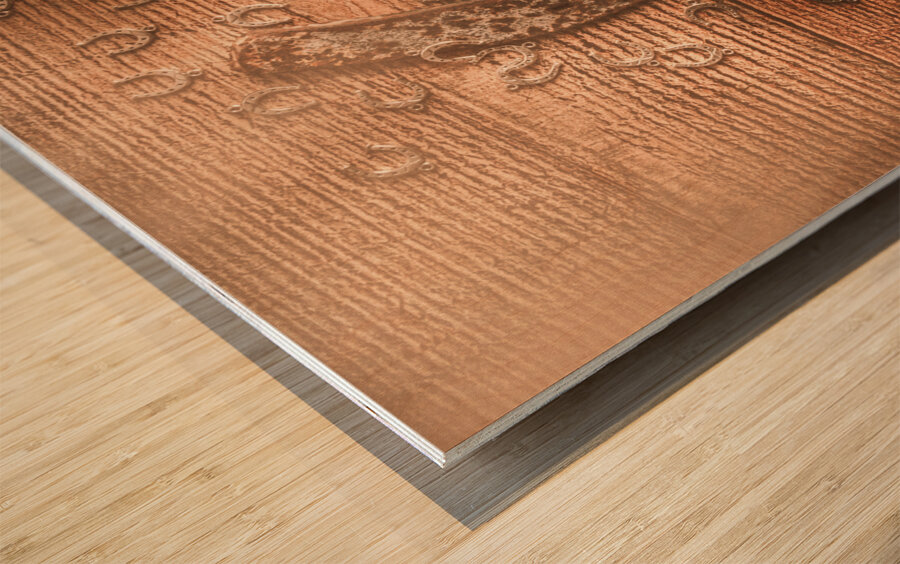 Rustic luck Wood print