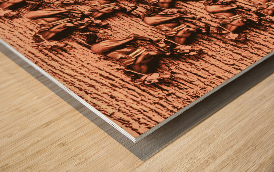 Racing lineup Wood print