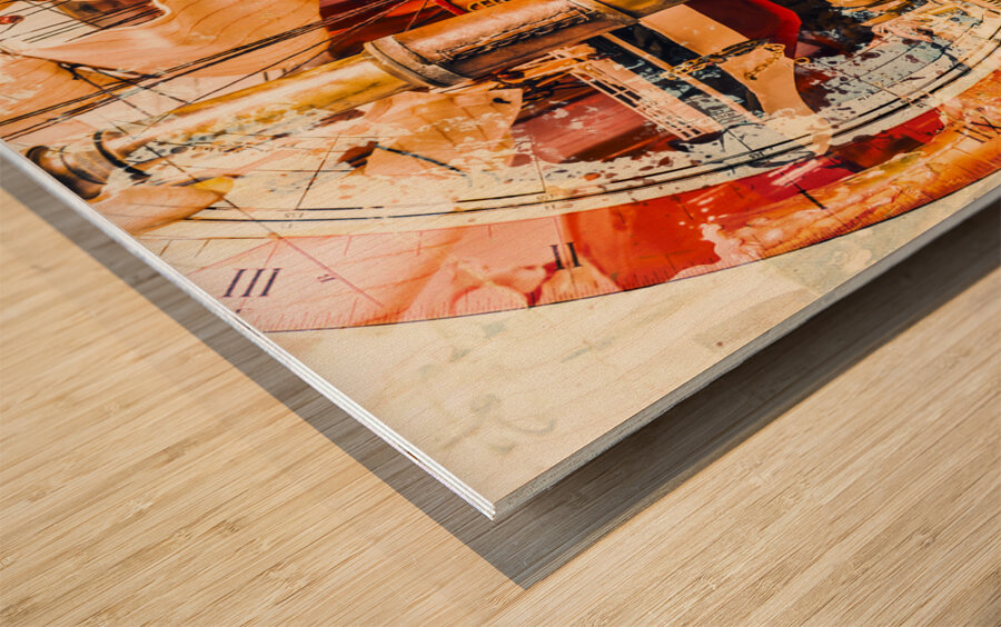 A round adventure Wood print