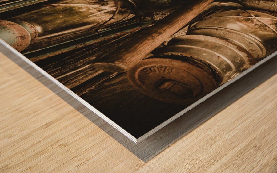 Weathered wooden whisky  Wood print