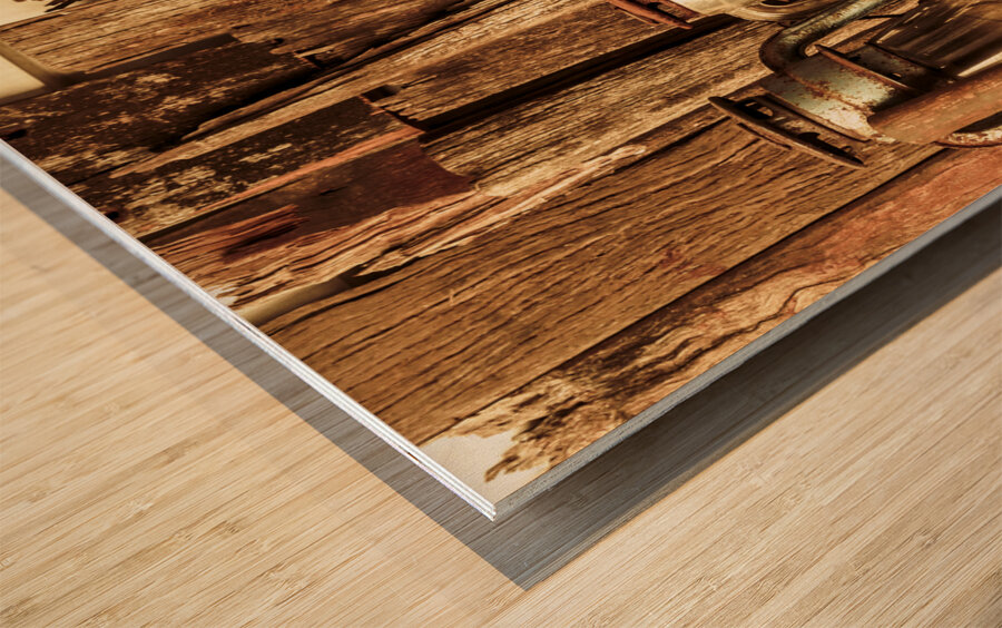 Whisky workshop Wood print