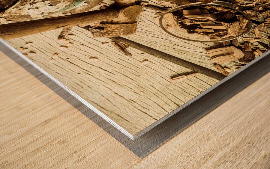 Country fuels Wood print