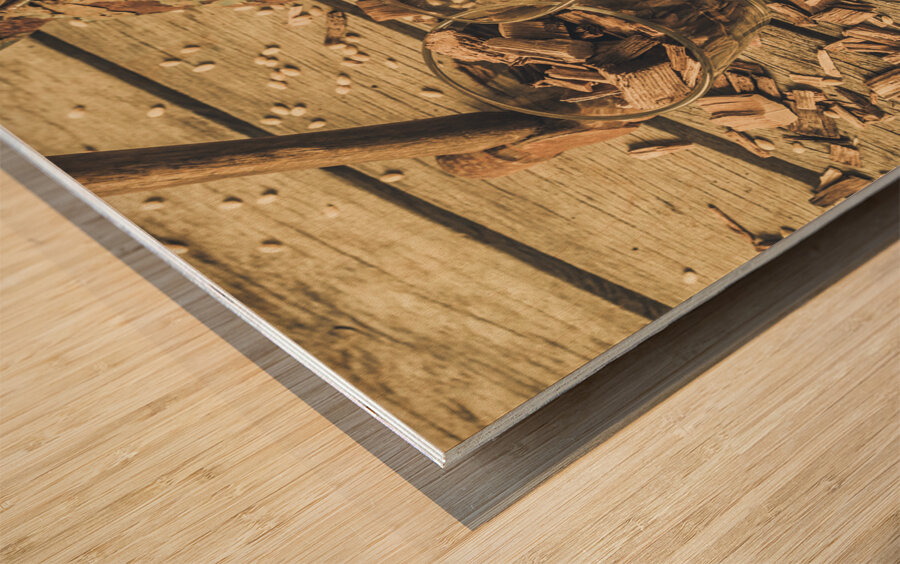 American oak Wood print