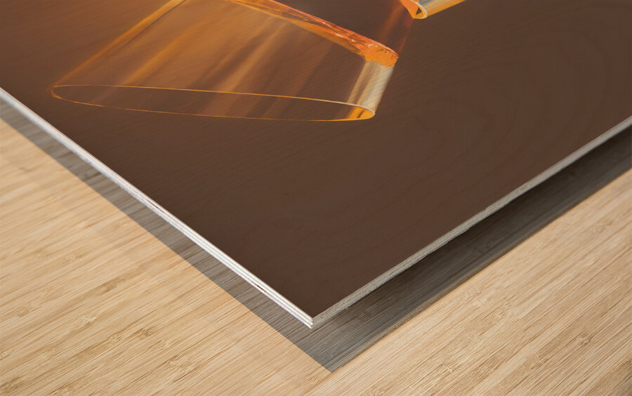 Liquid gold Wood print