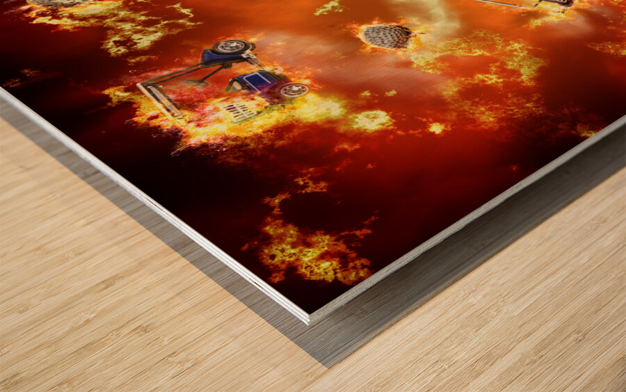 Fore course scorcher Wood print