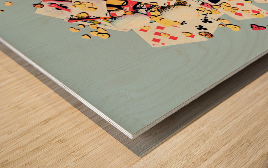 Fairway affair Wood print