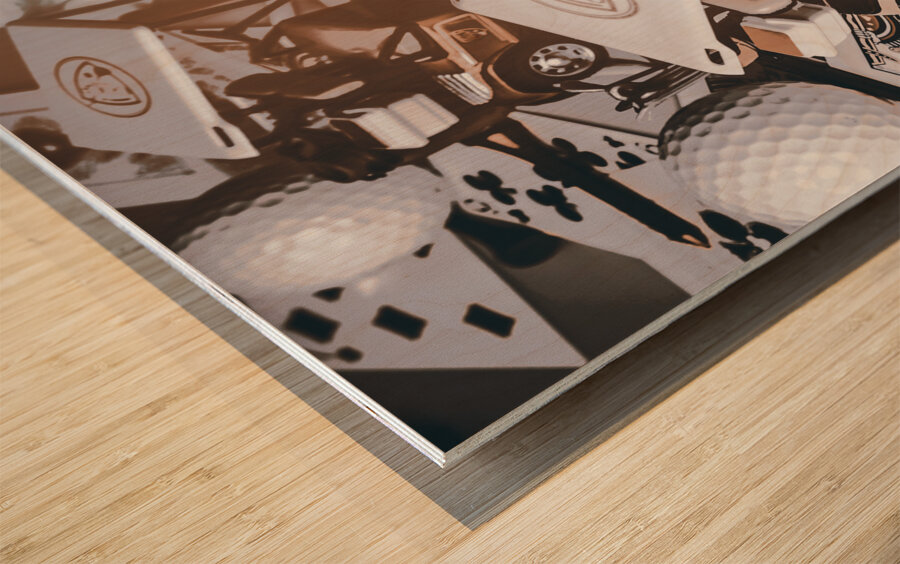 Golf Cardt Wood print