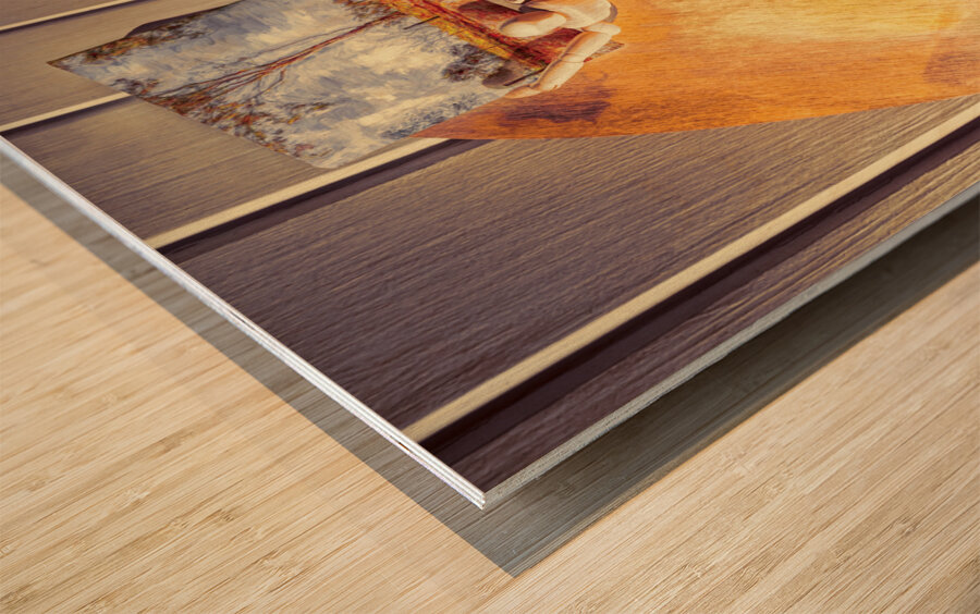 Painting miniatures  Wood print