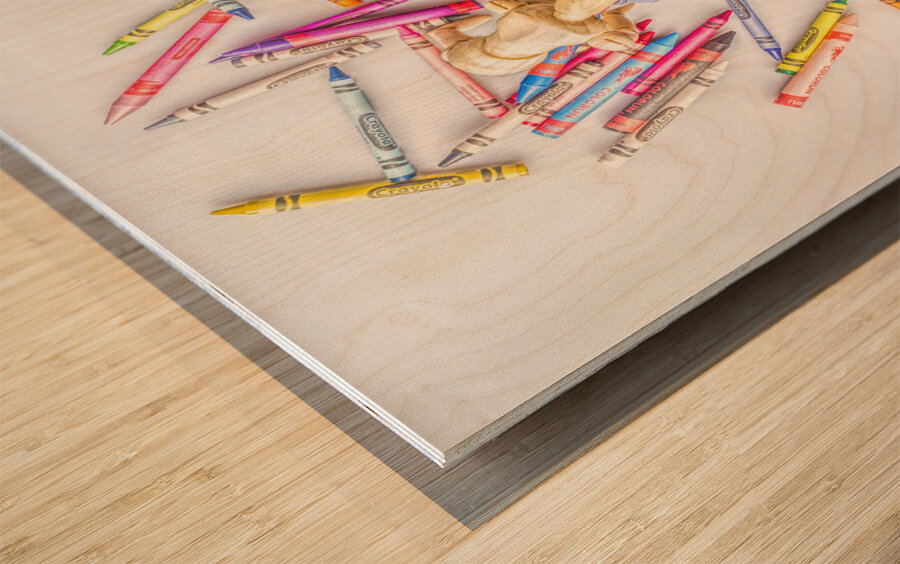 Drawn to life Wood print