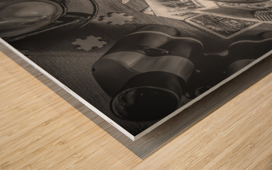 Honing in Wood print