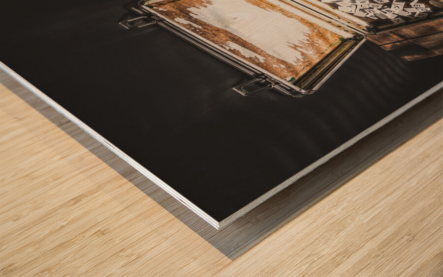 Shining light Wood print